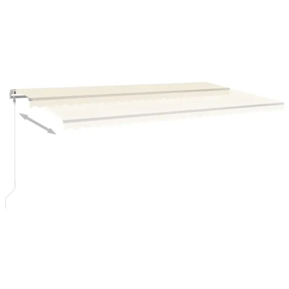 Copertină retractabilă manual cu LED - 6x3 m - Livrare gratuită