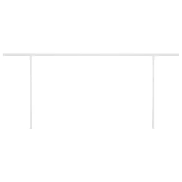 Copertină retractabilă manual cu LED - 6x3 m - Livrare gratuită