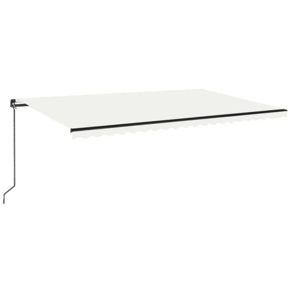 Copertină retractabilă manuală cu LED - 500x350 cm