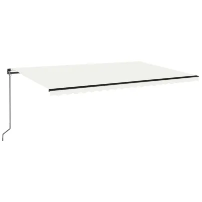 Copertină retractabilă manuală cu LED - 500x350 cm