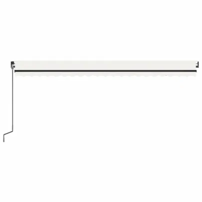 Copertină retractabilă manuală cu LED - 500x350 cm