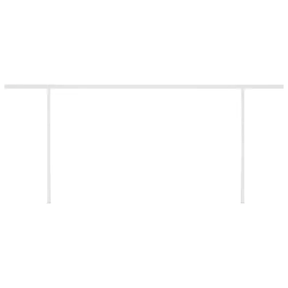 Copertină Retractabilă Manuală 6x3 m - Crem - Livrare Gratuită