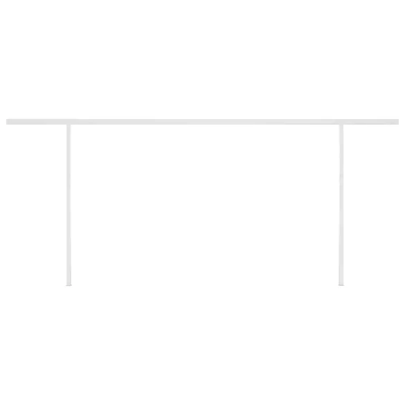 Copertină retractabilă manual 6x3m - Albastru/Alb