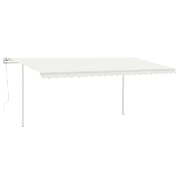 Copertină Retractabilă Automată cu Telecomandă - 5x3 m - Crem