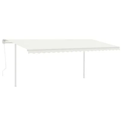 Copertină Retractabilă Automată cu Telecomandă - 5x3 m - Crem