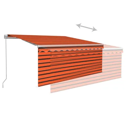 Copertină Retractabilă Manuală cu Stor - 3x2,5m