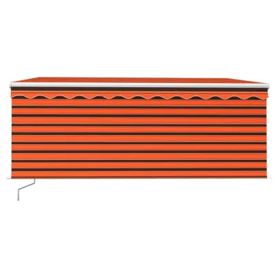 Copertină Manuală cu Stor și LED pentru Exterior