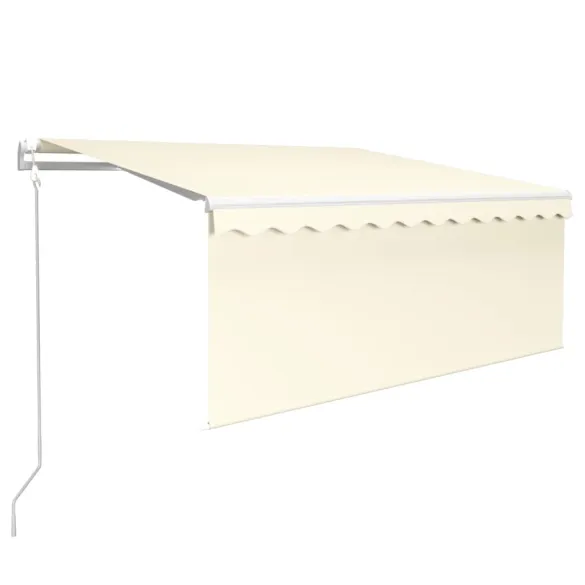 Copertină Automată Retractabilă cu Stor - Crem 3,5x2,5 m
