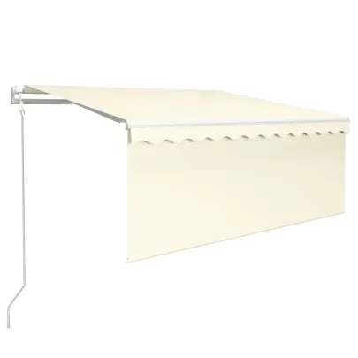 Copertină Automată Retractabilă cu Stor - Crem 3,5x2,5 m