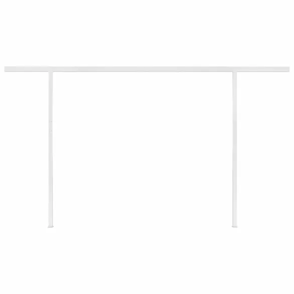 Copertină Automată Retractabilă 4x3m - Galben/Alb cu Telecomandă