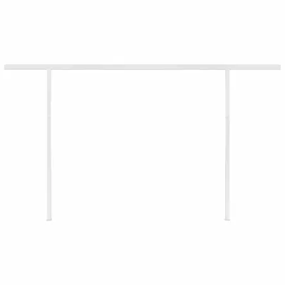 Copertină retractabilă manual cu LED - 4x3 m - Livrare gratuită