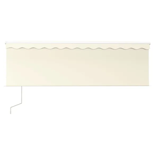 Copertină Automată cu Senzor Vânt și LED - 4x3m Crem