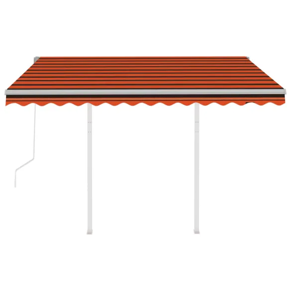 Copertină Retractabilă Automată 3x2,5m - Portocaliu/Maro