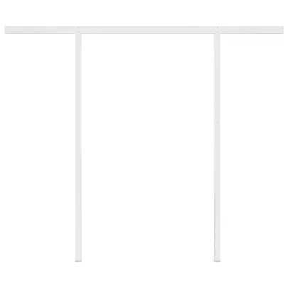 Copertină retractabilă manual cu LED - crem - 3x2,5 m