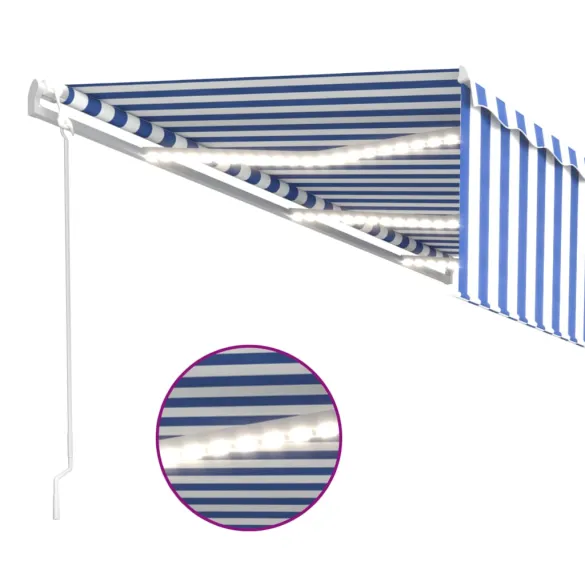 Copertină automată cu LED și senzor vânt - 6x3 m | Livrare gratuită