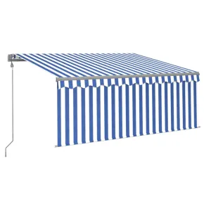 Copertină retractabilă automată cu stor - 3x2,5 m - Albastru 2