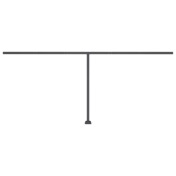 Copertină retractabilă manual 6x3.5m - Galben/Alb - Livrare gratuită