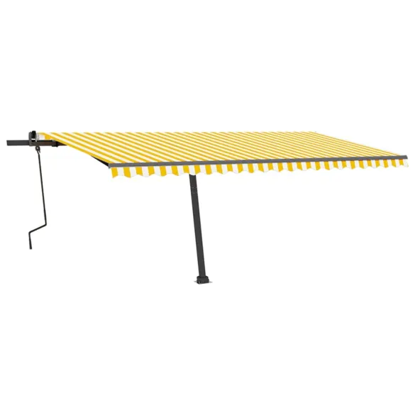 Copertină retractabilă manual cu LED 500x350 cm - Livrare gratuită