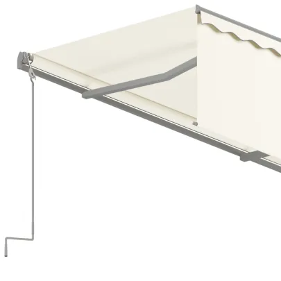 Copertină Automată Retractabilă cu Stor - Crem 3,5x2,5 m