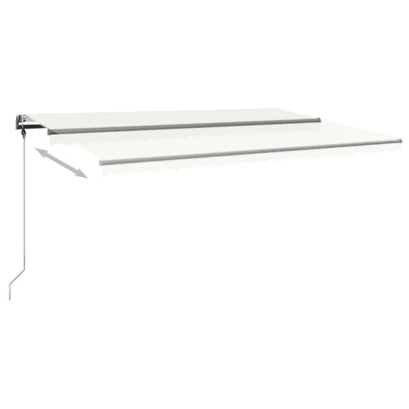 Copertină retractabilă cu LED pentru terasă | 500x350 cm