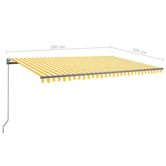 Copertină Retractabilă Manual 500x350 cm - Livrare Gratuită