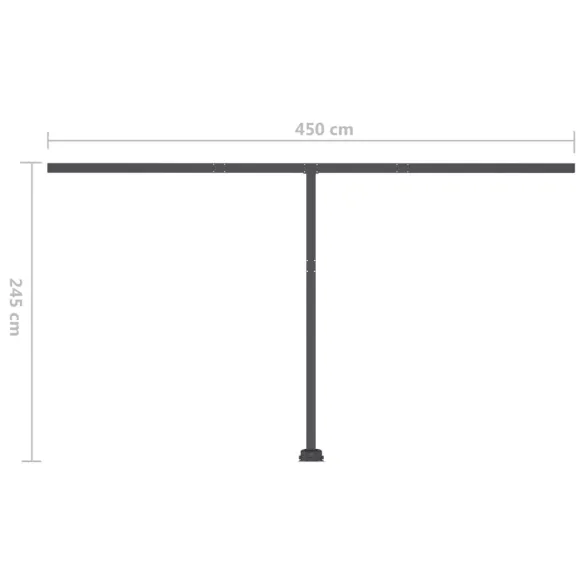 Copertină Retractabilă Manual 500x350 cm | Livrare Gratuită