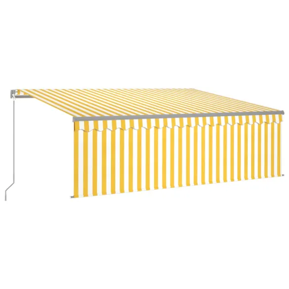 Copertină Retractabilă Manual cu Stor - 4x3 m | Livrare Gratuită