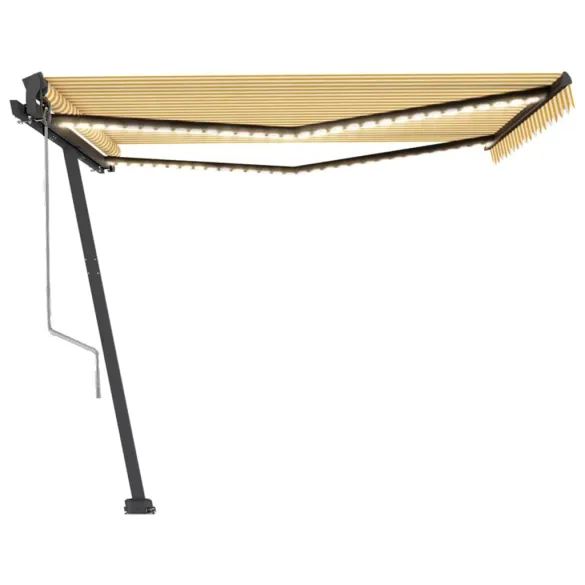 Copertină automată cu LED și senzor vânt - 450x350 cm