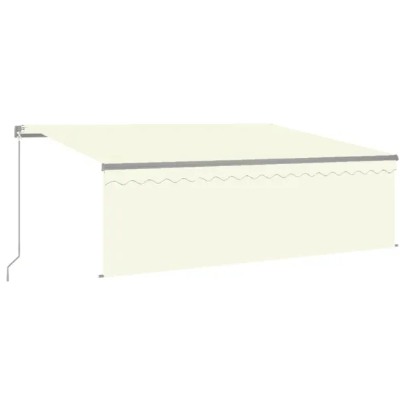 Copertină retractabilă manual cu LED și stor - 4x3m | Livrare gratuită