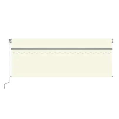 Copertină retractabilă manual cu LED și stor - 4x3m | Livrare gratuită