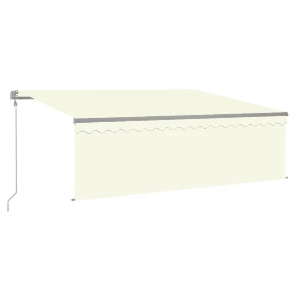 Copertină Automată Retractabilă cu Stor - 4x3m - Crem