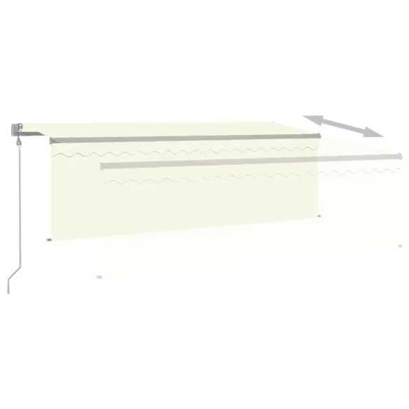 Copertină Automată cu Senzor Vânt și LED - 4x3m | Livrare Gratuită