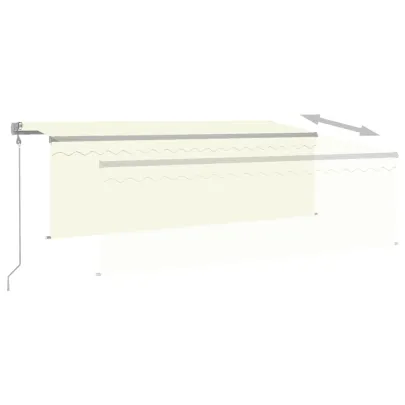 Copertină Automată cu Senzor Vânt și LED - 4x3m | Livrare Gratuită