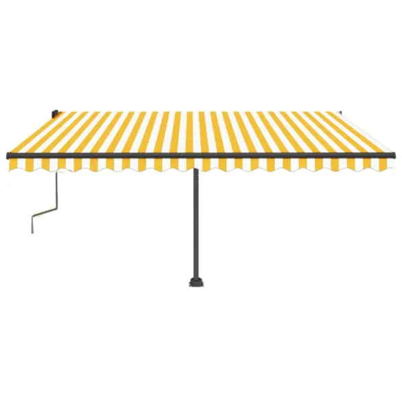 Copertină retractabilă cu LED pentru terasă - 450x350 cm