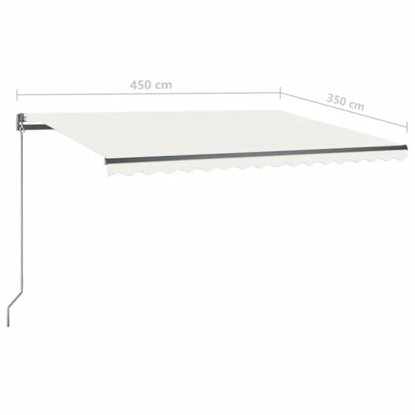 Copertină Retractabilă Manuală - 450x350 cm - Livrare Gratuită