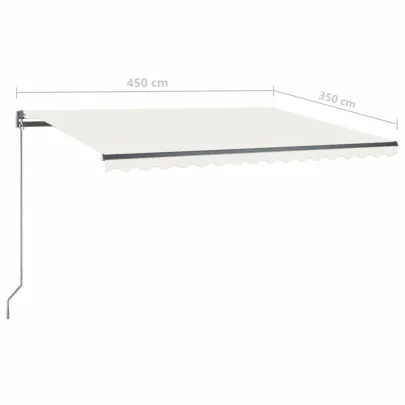 Copertină Retractabilă Manuală - 450x350 cm - Livrare Gratuită