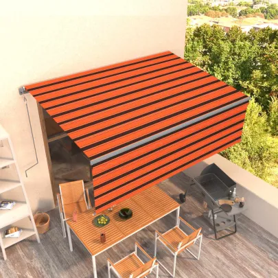 Copertină Automată Retractabilă cu Stor 4,5x3 m - Livrare Gratuită