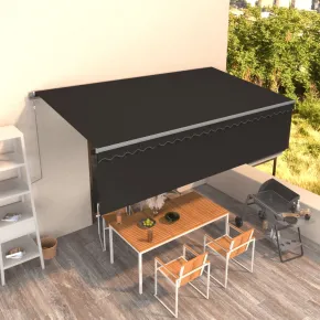 Copertină Retractabilă Automată cu Stor Antracit 5x3m