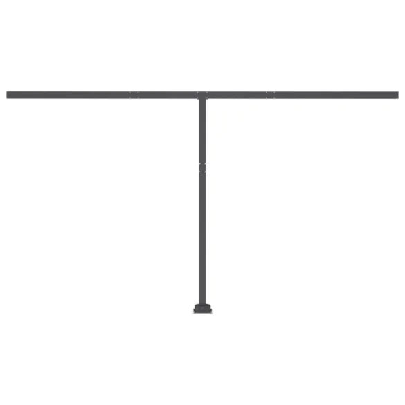 Copertină retractabilă manual cu LED - Galben/Alb - 400x350 cm