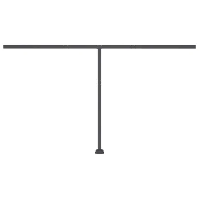 Copertină retractabilă manual cu LED - Galben/Alb - 400x350 cm