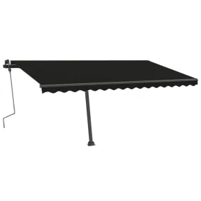 Copertină Retractabilă Manual Antracit 400x350 cm | Livrare Gratuită 2