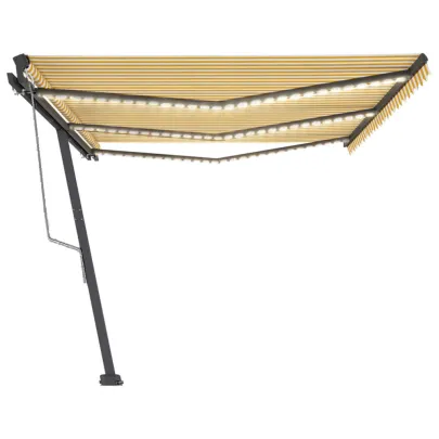 Copertină Automată cu Senzor Vânt și LED | 600x300 cm