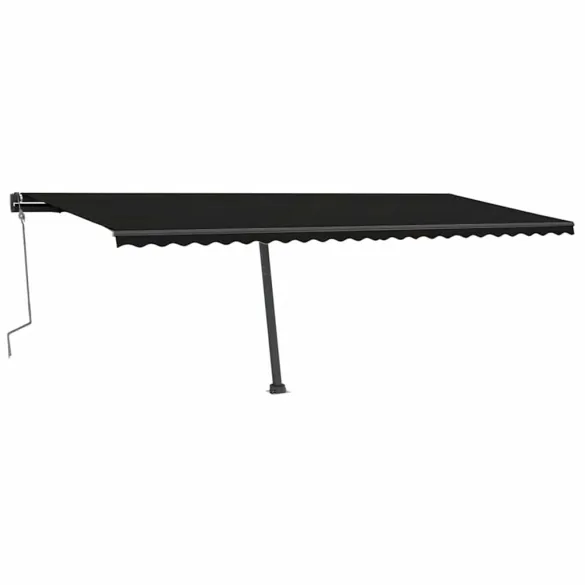 Copertină Retractabilă Manual cu LED - 600x300 cm Antracit