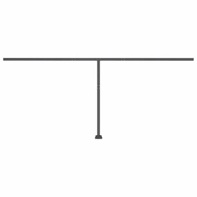 Copertină Retractabilă Manual cu LED - 600x300 cm Antracit