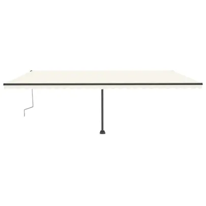 Copertină retractabilă manual cu LED - 600x300 cm - Livrare gratuită