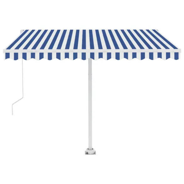Copertină retractabilă manual cu LED pentru exterior 300x250 cm