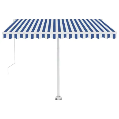 Copertină retractabilă manual cu LED pentru exterior 300x250 cm