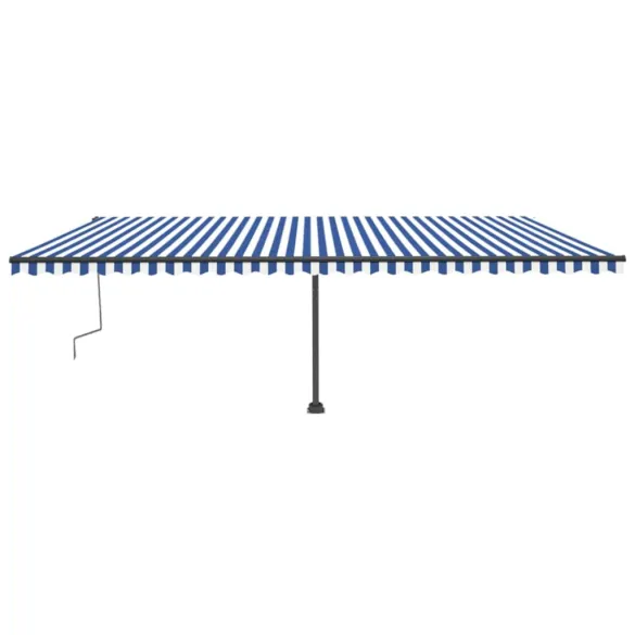 Copertină retractabilă manual cu LED 600x300 cm | Livrare Gratuită