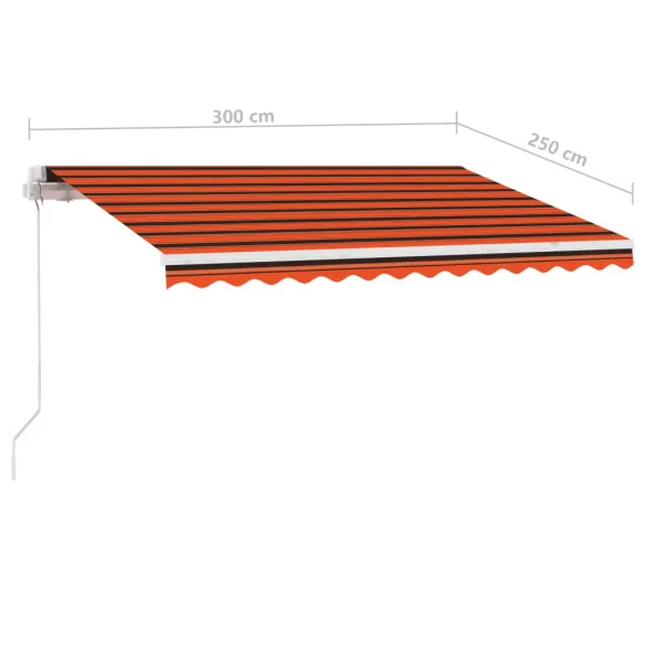 Copertină Retractabilă cu LED 300x250 cm - Livrare Gratuită