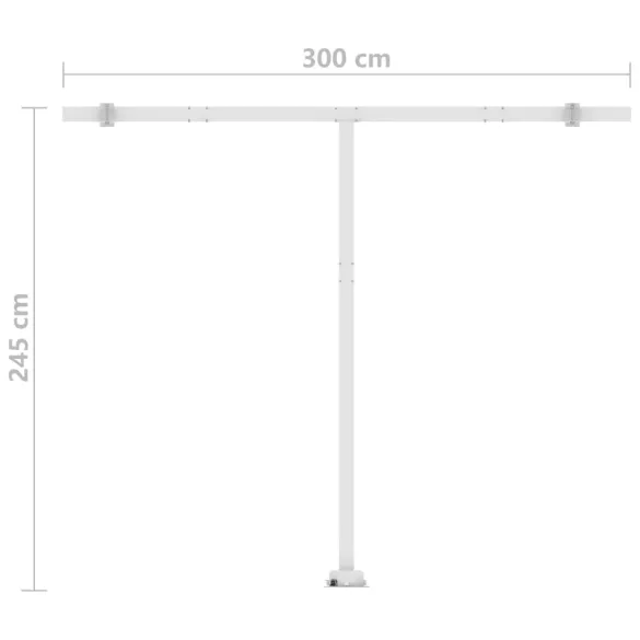 Copertină Retractabilă Automată 300x250 cm - Livrare Gratuită